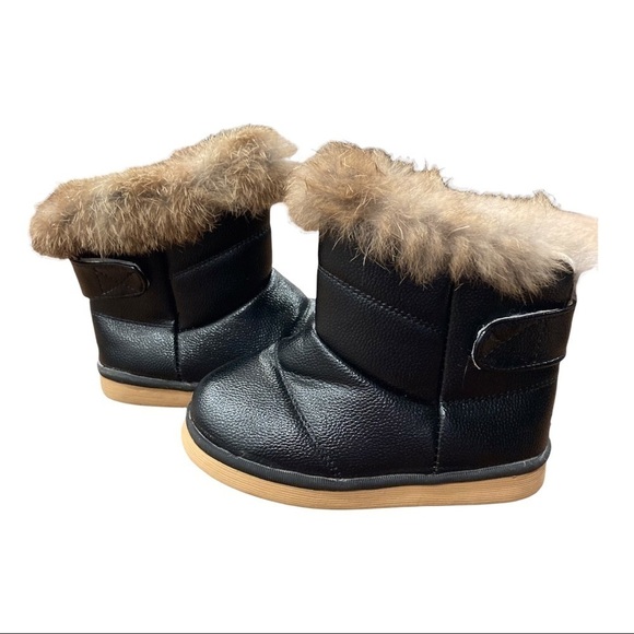 Kids boots with real fur lining sz 28 - Picture 4 of 9